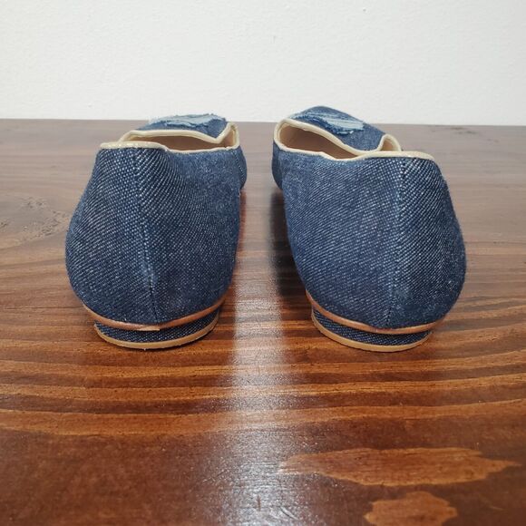 Trndy Blue Denim Flats - Picture 6 of 16